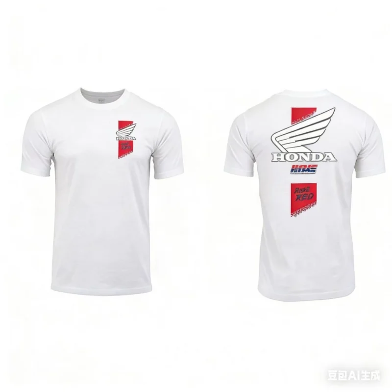 

HONDA Short Sleeved Top Comes In Multiple Colors, Classic Black/Vibrant Green/Textured Gray, Suitable For Different Styles, Spor