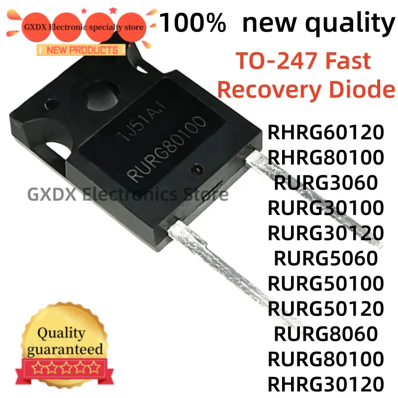 5-10pcs new RURG50100 RURG50120 RURG8060 RURG80100 RHRG30120 RHRG60120 RHRG80100 RURG3060 RURG30100 RURG30120 RURG5060 TO247-2