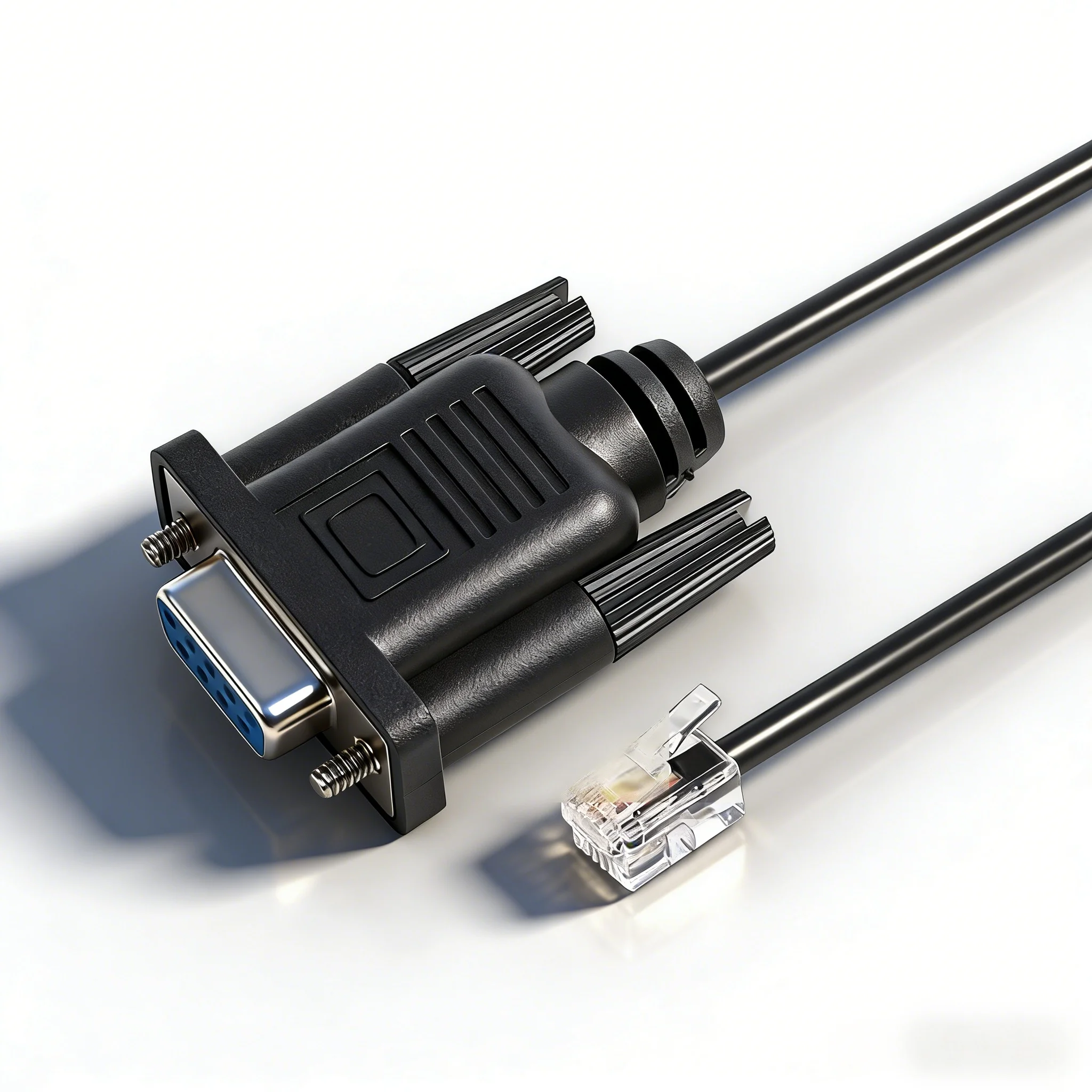 9-pin Female D-sub to RJ11 4P4C Male DirectLOGIC DL305 Programming Cable 10FT Cable For Using With D3-340 CPU D3-DSCBL-1