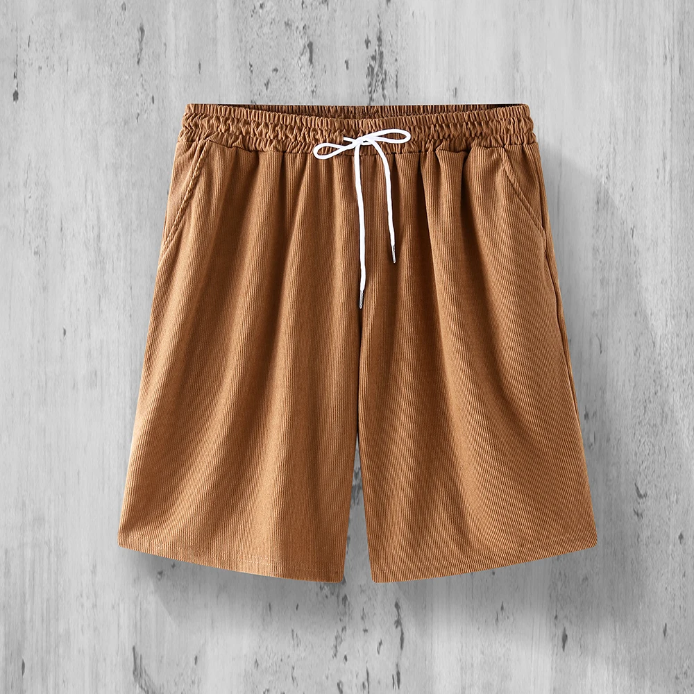

Vintage Cargo Shorts Men's Summer Trendy Retro Corduroy Short Pants Men's Casual Solid Color Shorts Sports Breathable Sweatpants