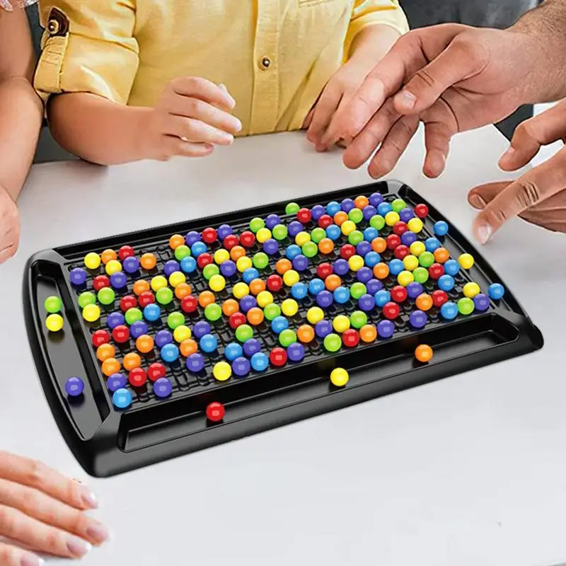 Juego de ajedrez de rompecabezas intelectual, 241 Uds., cuentas de colores, juegos de mesa de estrategia divertidos, juegos de mesa de ajedrez de arcoíris para familia, niños y adultos