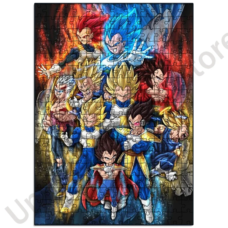 Dragon Ball Puzzle 300/500/1000 pezzi Jigsaw Decompress Toys Giocattoli educativi Bandai Anime Jigsaw Puzzle Divertente gioco per famiglie fai da te