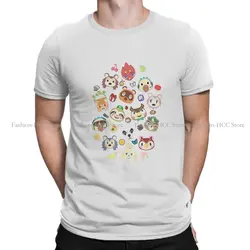 Cute Villagers O Neck TShirt Animal Crossing：Pocket Camp Original Polyester T Shirt Men Clothes