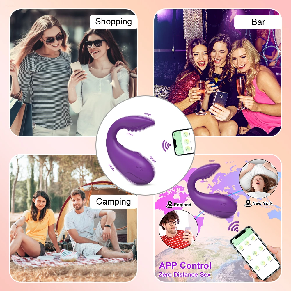 APP التحكم الهزاز المهبلي G Spot 9 سرعة الشرج تهتز البيض مدلك يمكن ارتداؤها محفز الكبار الجنس لعب للنساء الأزواج #5