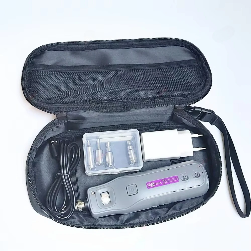 Fiber Optic Inspection Portable Wifi Probe With Auto Analyze Wireless Microscope 200X Magnification WIFI Fiber Optic Endface