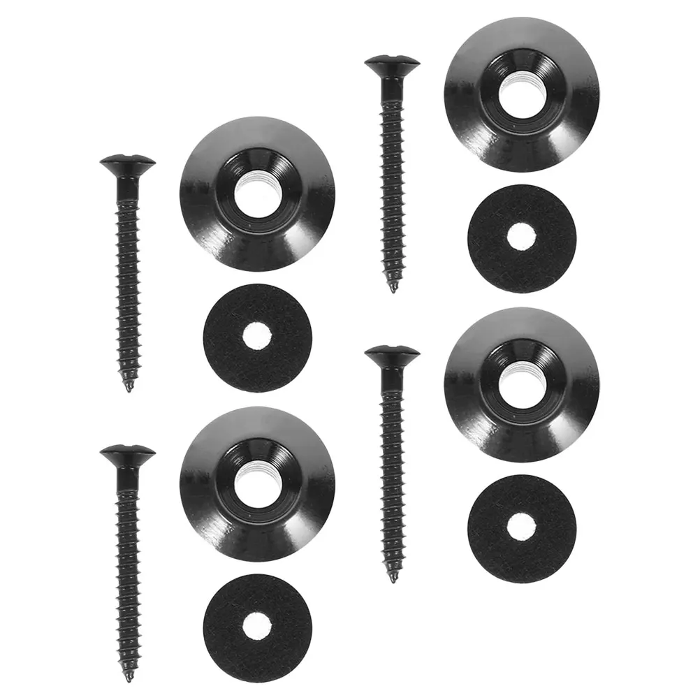 

1set Guitar Accessories Black Metal Strap Locks Buttons for Acoustic Electric Bass Guitar Durable Anti Slip Design