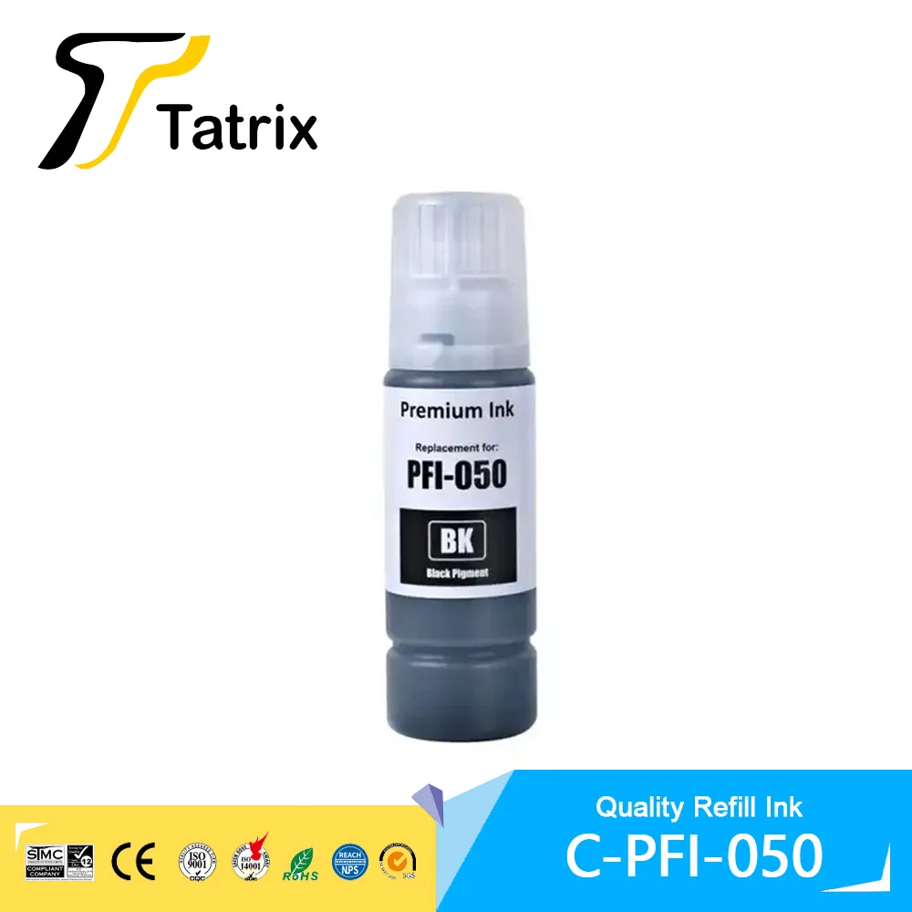 Tatrix PFI050 PFI-050 PFI 050 Premium Color Compatible Inkjet ink bottle for Canon imagePROGRAF TC-20 TC-20M Printer