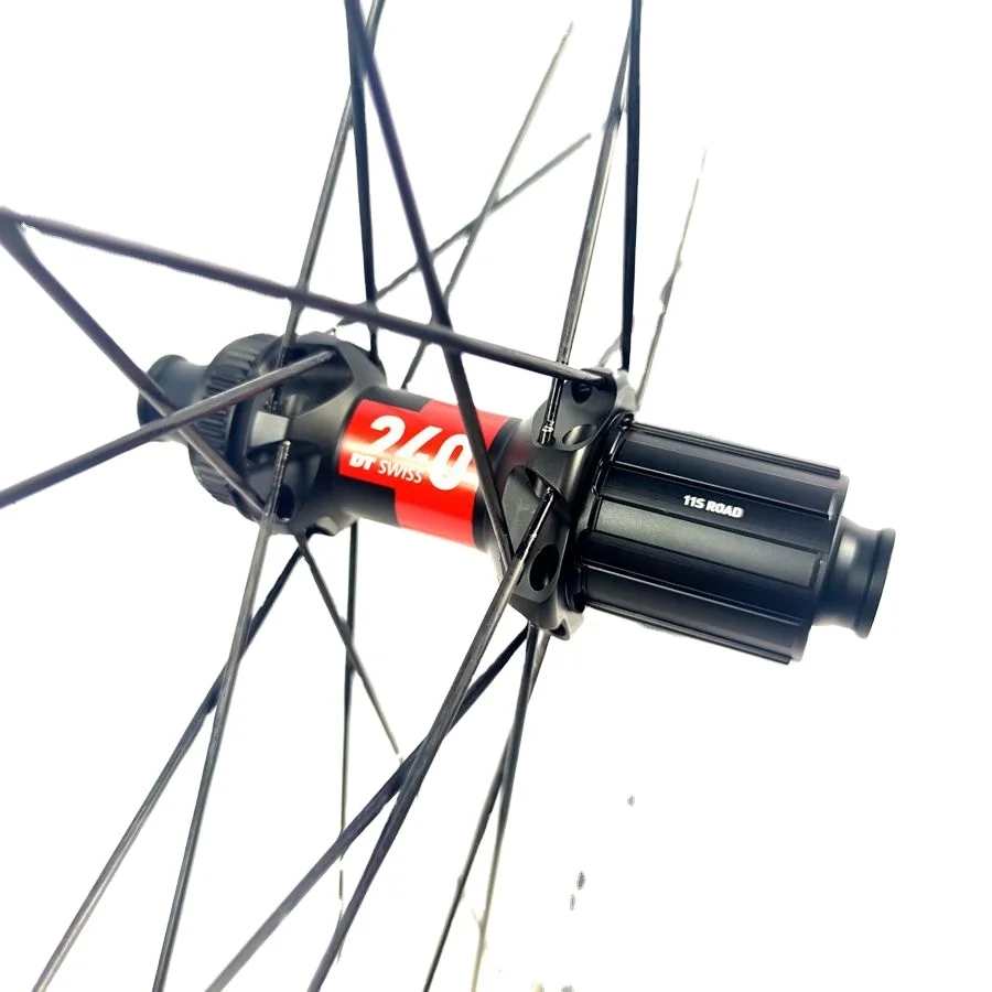 700c Ultra-Light 50mm Carbon Wheels, clincher disc brake carbon rim, premium sturdy wheel accessory for professional road bicycl