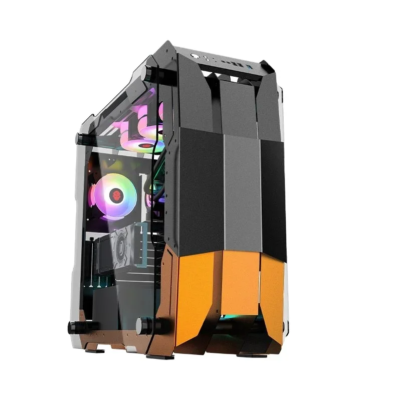 

Hot Selling New design Warrior full tower case tempered glass computer cases chassis