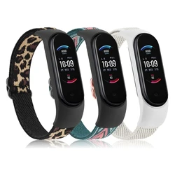 Amazfit 밴드 5 용 탄성 나일론 밴드, 스트랩 교체, 스포츠 손목 밴드, Amazfit 밴드 5 팔찌와 호환