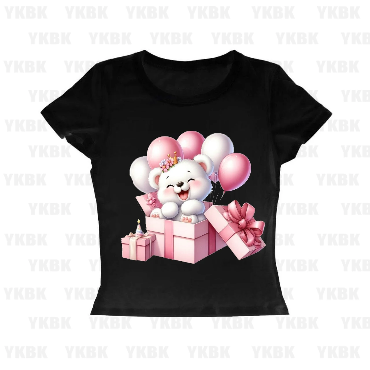 Women's Short Sleeve T-shirt round Neck Print Top Cross-Border Christmas Theme Street Style  Comfortable Fit