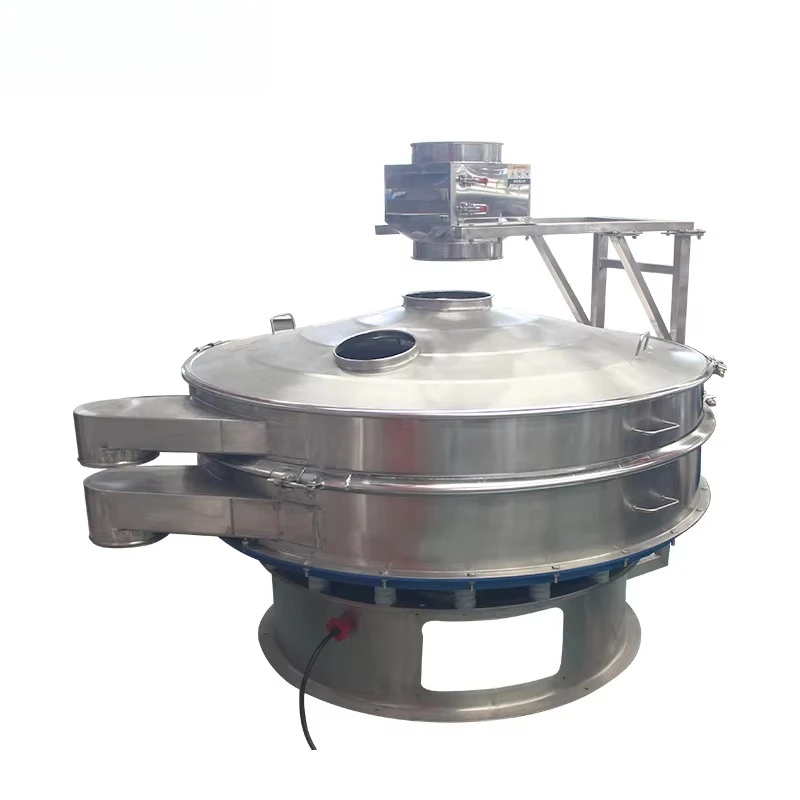 1500Mm diameter stainless steel egg powder rotary vibrating screen