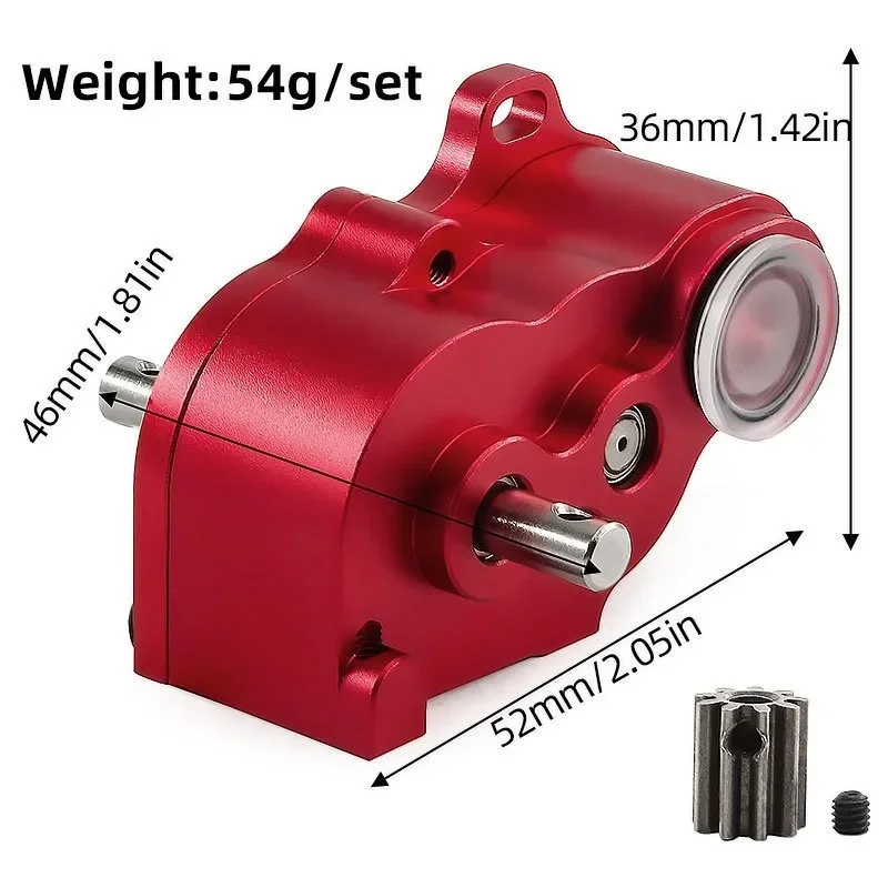 Rc Crawler LCG Metal Gearbox Transmission With Steel Gear for 1/10 SCX10 Upgrade Parts