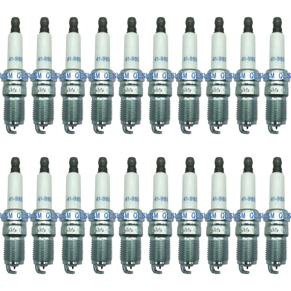 20PCS 41-993 Iridium Spark Plugs for Chevrolet Silverado Tahoe GMC Cadillac Buick Hummer 41993 High Performance 41993 19256067