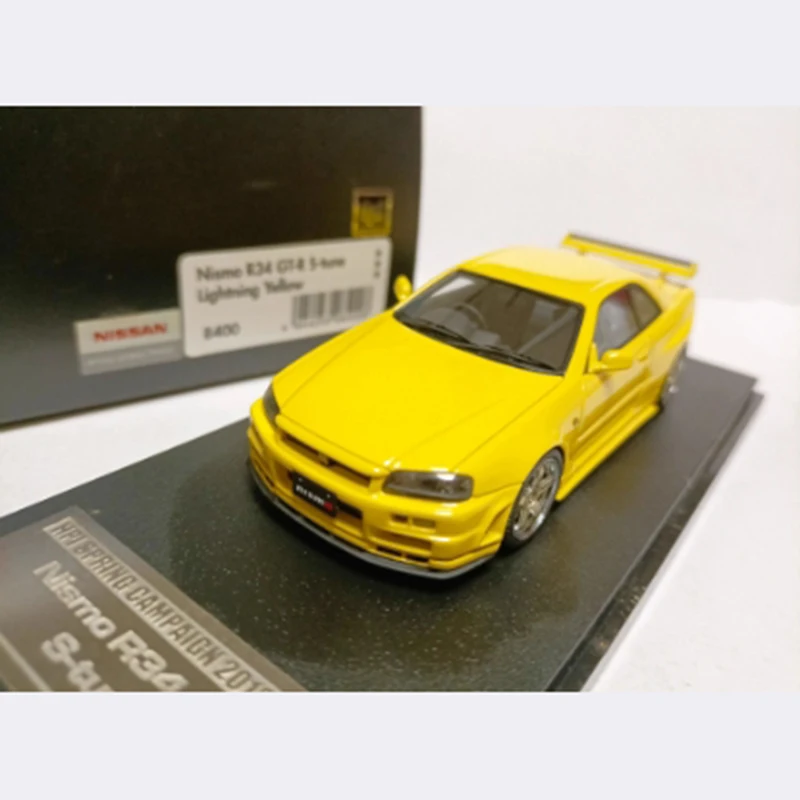 hpi 1/43 ScaleNismo GT-R R34 S-Tune Resin Model Car  Adult Souvenir Classic Static Display Collectible Toy Gift