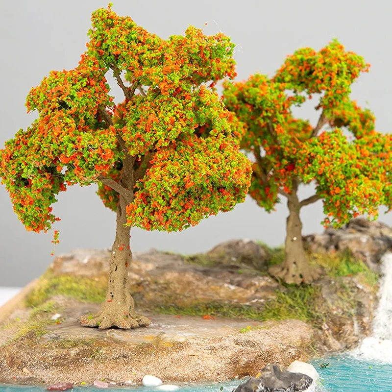 

Mini Realistic Fruit Tree Decor Miniature Sand Table Building Model Decoration DIY Fruit Trees Miniature Landscape Decoration