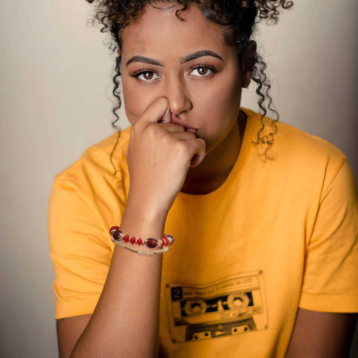 

Multilayer Crystal Bangle Handmade Tassels Wristband Fashionable Girls Bracelet Punk Retro Gift Souvenir Commemorative Business