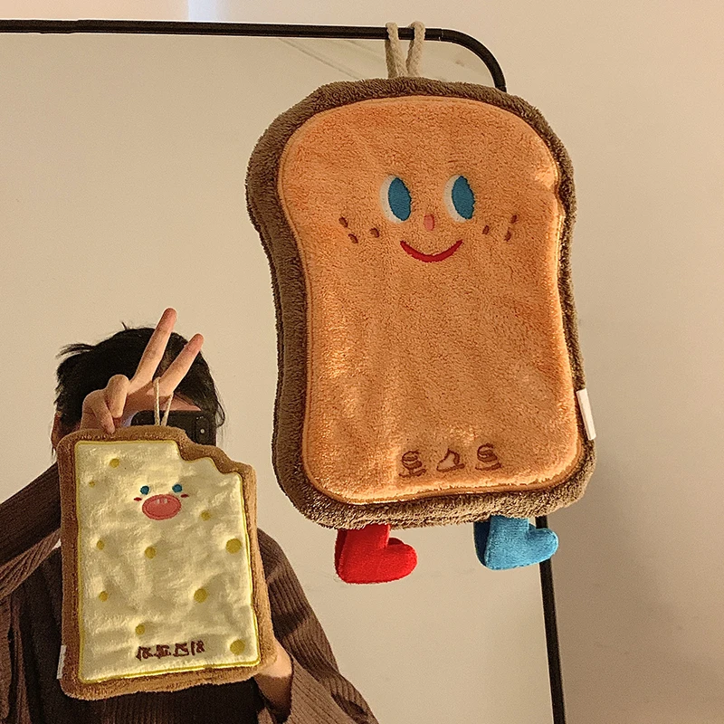 

Новые полотенца для рук Kawaii, сырное печенье, пончики, полотенца для ванной и кухни, Ins, повседневные предметы домашнего обихода с героями мультфильмов, подарки для друзей