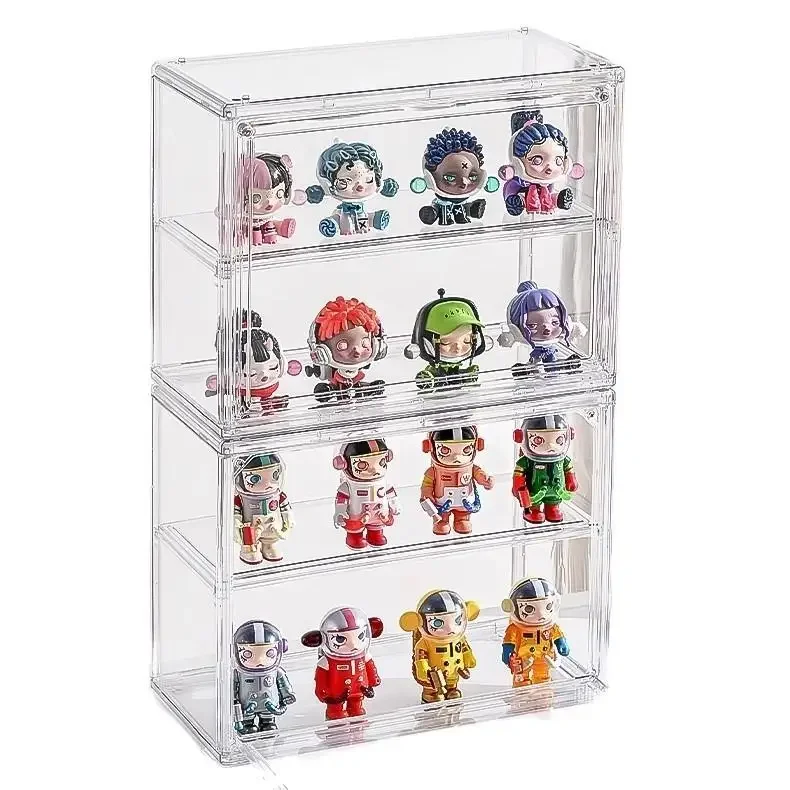 Acrylic Display Cabinet Home Use Dustproof Collectible Figure Storage Showcases Bubble Display Box Large Size Simple Style