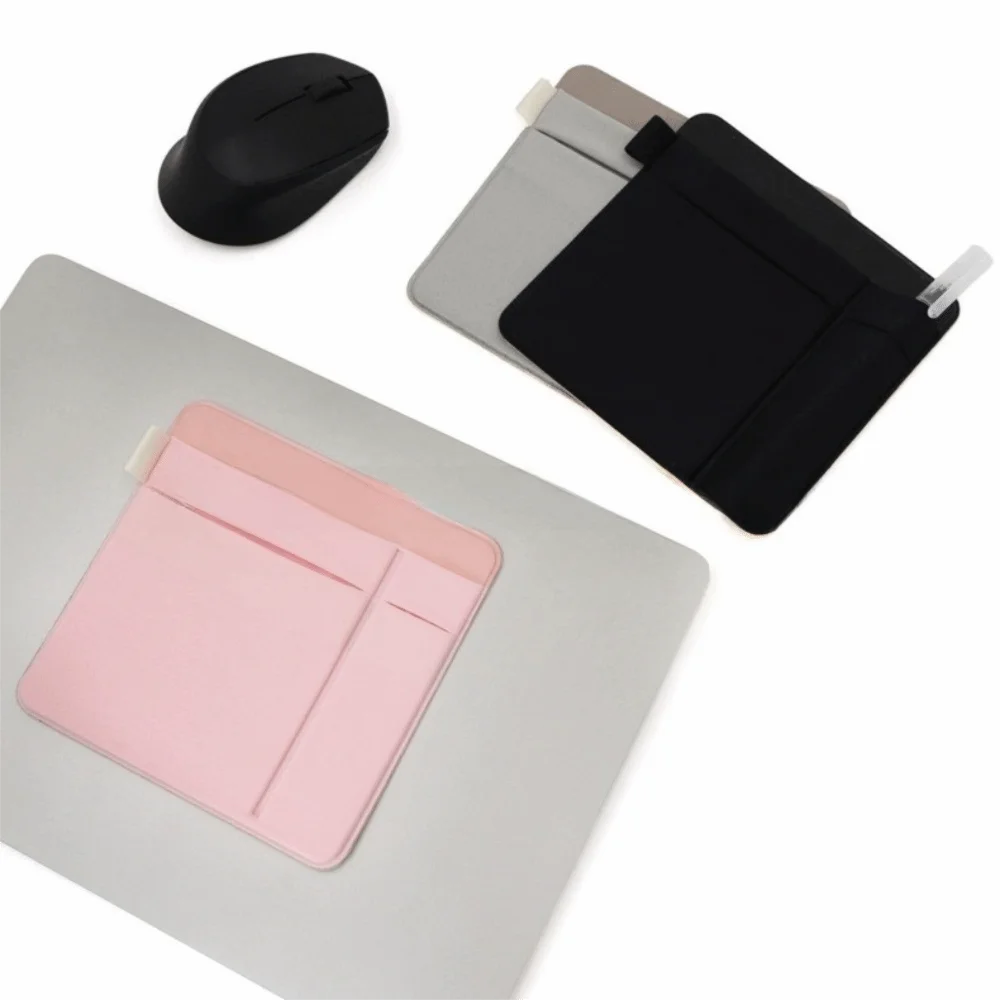 PU Leather Laptop Sticker Bag Elastic Canvas Selfadhesive Laptop Back Storage Bag Multifunctional Portable