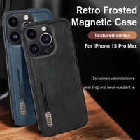 Retro Fashion Phone Case For iPhone 15 Pro Max 15 Plus Magnetic Shockproof Shell For iPhone 15 Pro i15 Protective Bumper Coque