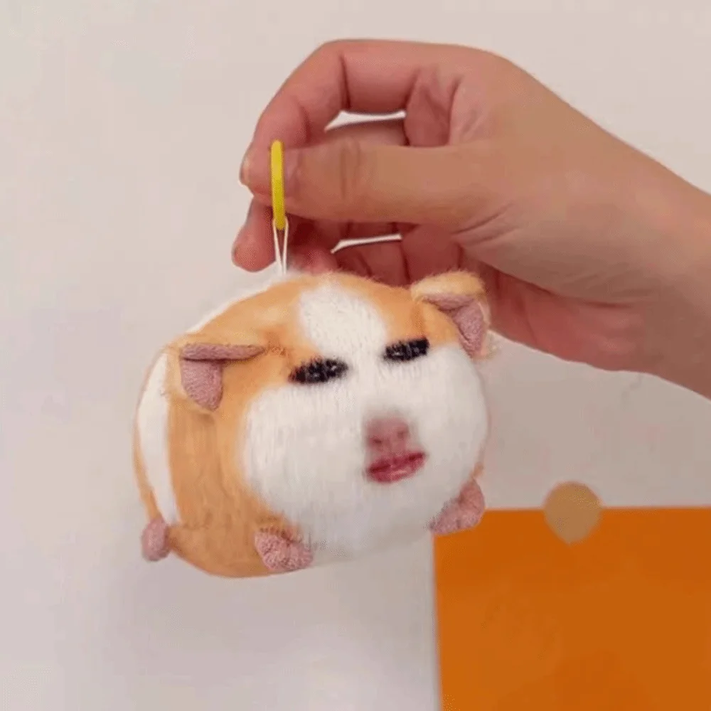 Adorable Creative Dutch Pig Pendant Cute Vocal Stuffed Animal Keyring Fluffy Kawaii Cartoon Pig Car Decoration