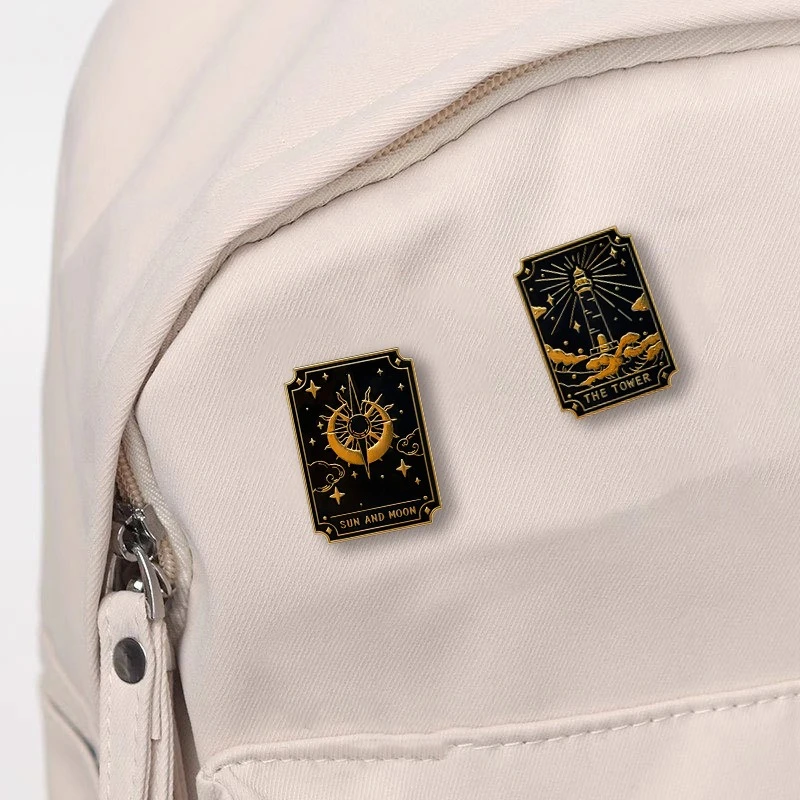 Unisex 12 Zodiac Signs Creative Design Metal Brooch Fashion Badge Pin Accessories For DIY Clothing Bags Hat Scarf T-shirt Jeans