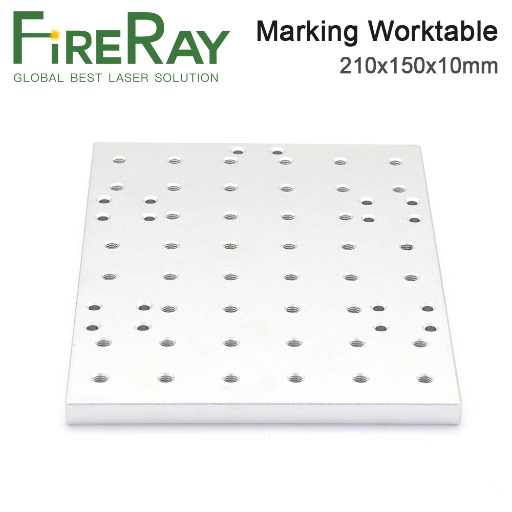 Fireray Metal Worktable 300x220x10mm 210x150x10mm Thread M5 Lift Table for DIY 1064nm Fiber Laser Marking Machine Parts