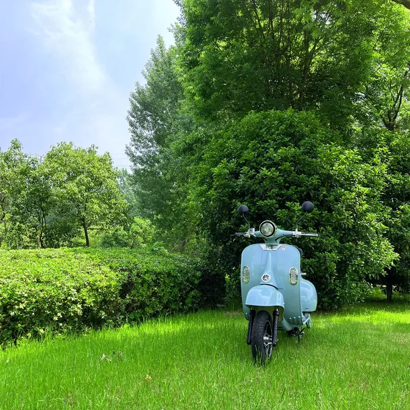 Vintage Electric Scooter High Speed Battery Powered Casual Motorcycle Adult Vintage Urban Commuter