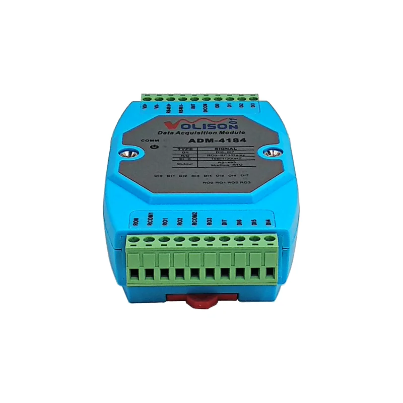 8 Channel Digital Acquisition Switch DI/DO 4CH Relay Control Module MODBUS RS485 Communication