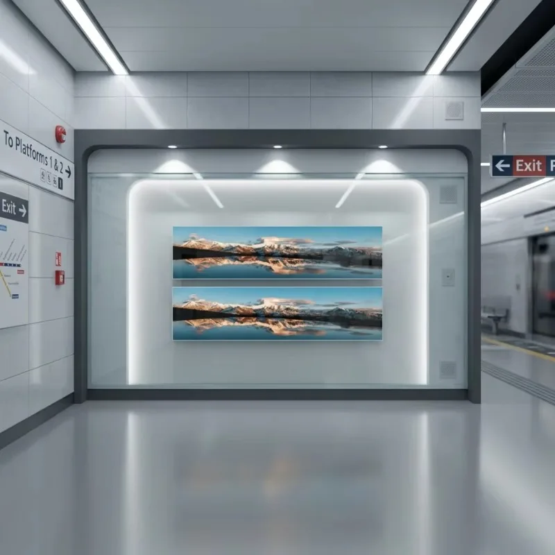 Customized indoor fixed front maintenance advertising subway billboards signage LED display with SDK function