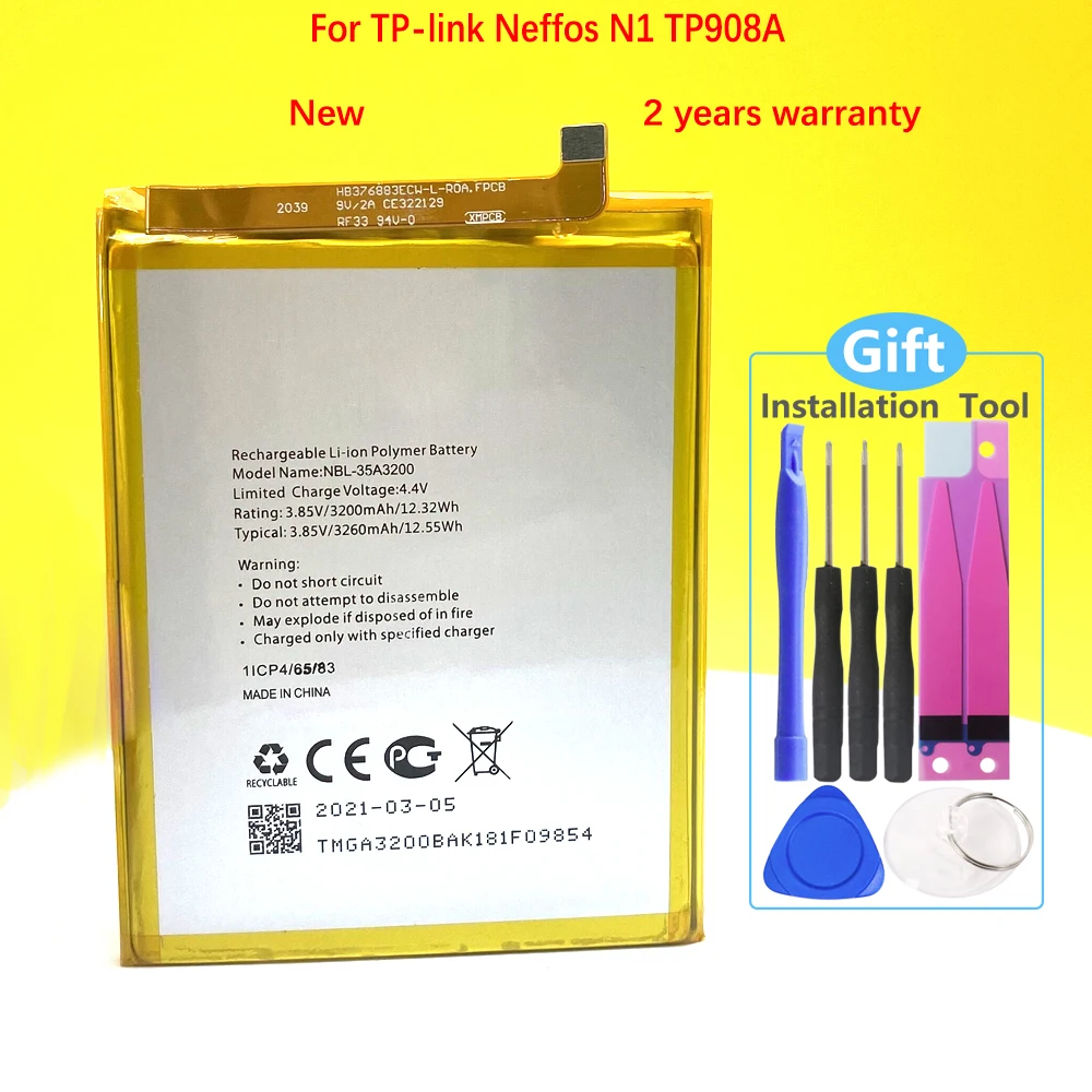 100% NEW 3260mAh NBL-35A3200 Battery For TP-link Neffos N1 TP908A High Quality +Tracking Number