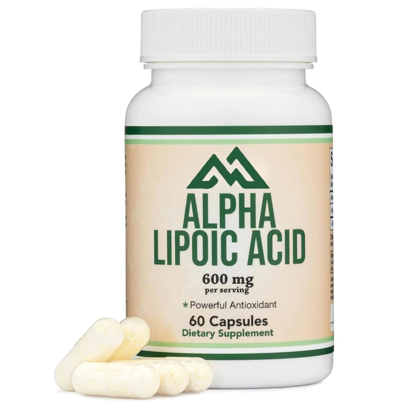 Alpha Lipoic Acid 600mg per serving, 60 vegetarian capsules (non GMO, gluten free, vegetarian safe), powerful antioxidant