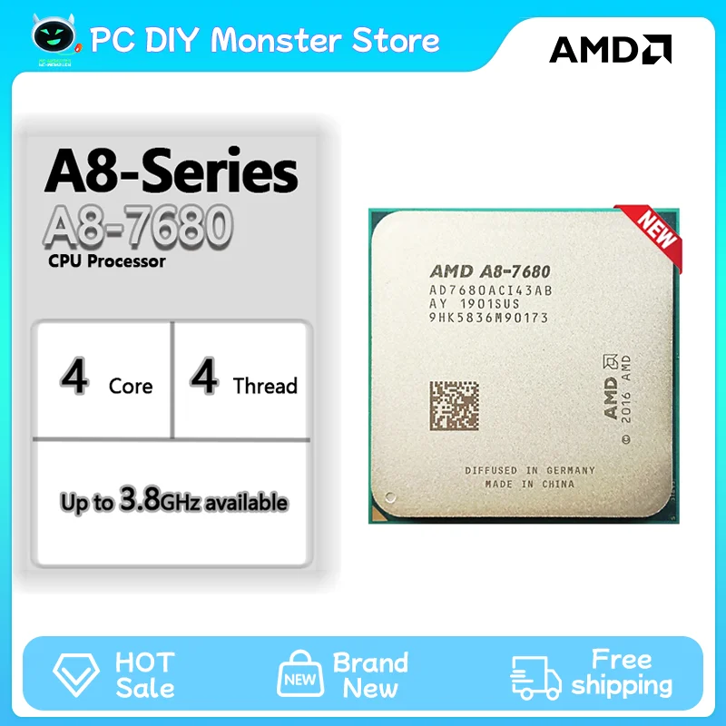 AMD A8-7680: تقييم ونصائح لاختيار أفضل معالج لجهازك