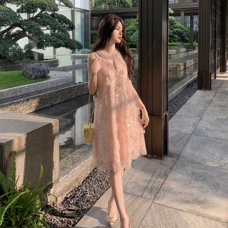 Nieuwe 2025 glinsterende diamant verfraaid zwaar werk ketting ontwerp lange Sve hoge kraag Fairy Princ Sle Dr voor dames