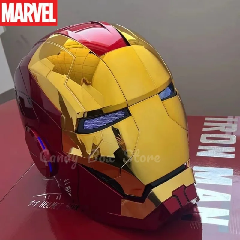 

The Avengers 1/1 Iron Man Mk5 Helmet Wearable And Transformable Voice-activated Electric Opening Closing Collection Decoration