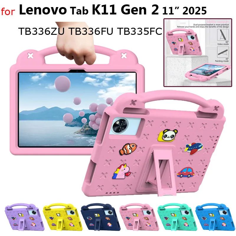 Funda para Lenovo Tab K11 Gen 2 11 "2025 Idea Tab TB336FU TB336Z Pro GT 11,1" TB710FU Pad 11 Tab K11 B11 M11 Eva funda para tableta para niños