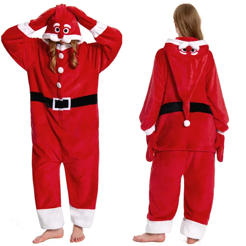 Animal Series Jumpsuit Christmas Pajamas Cosplay Fantasia Costume Disguise For Women Adult Halloween Carnival Party Suit