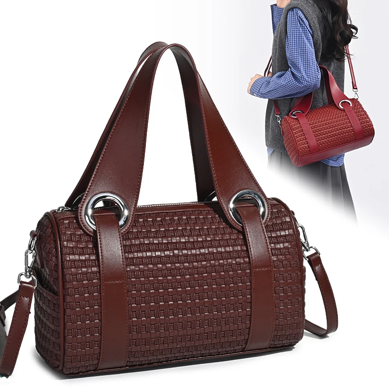 

Модная женская сумка-тоут из искусственной кожи, набор сумок через плечо и кроссбоди, новинка 2026 года, вместительная повседневная сумка-хобо для шопинга