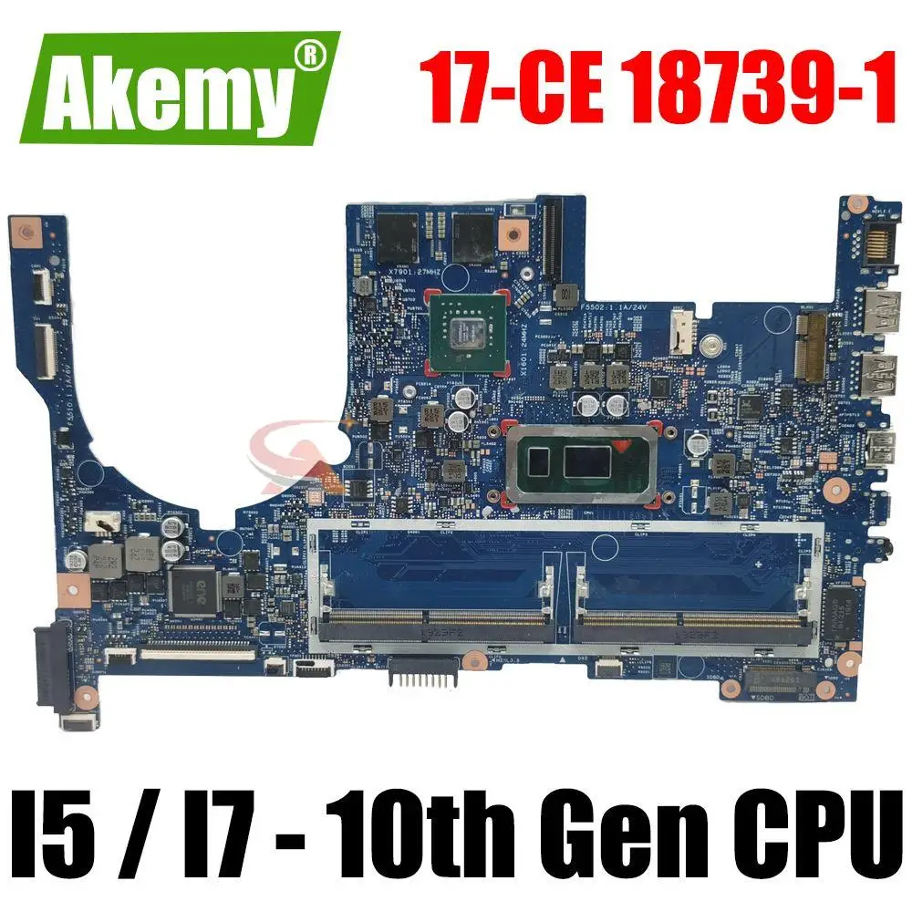 

For HP Envy 17-CE Laptop Motherboard L52451-601 L71621-001 18739-1 With CPU I5 I 100% Tested OK