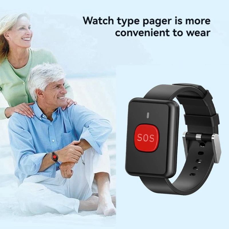 433.92Mhz Wrist Watch Call RF RC Transmitter Watch Call Button Wireless SOS Emergency Button For The Elderly