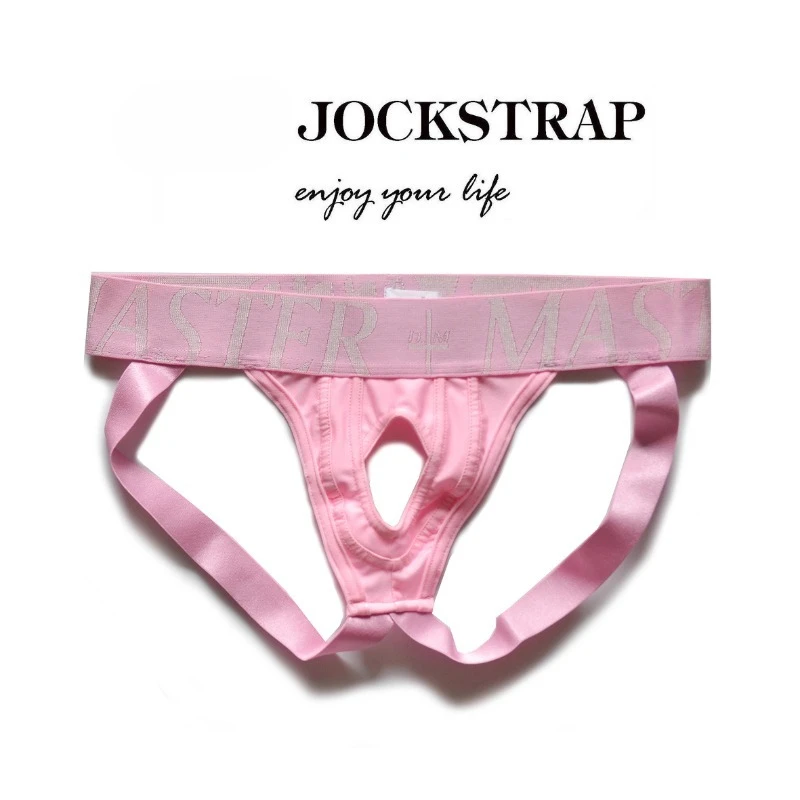 

Jockstrap G-strings Hole Men Erotic Sissy Thongs Open Butt Male Sexy Lingerie Tanga Hombre Low Rise Buttocks Hollow Man Panties
