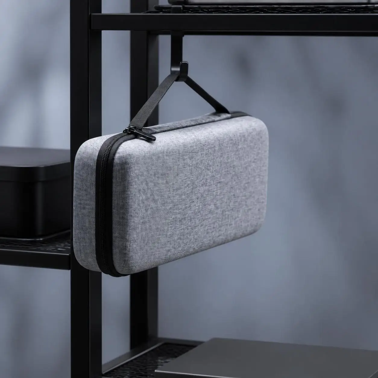 Hard Shell EVA Keyboard Storage Bag Waterproof Dustproof Mechanical Keyboard Box Zipper Closure Shockproof