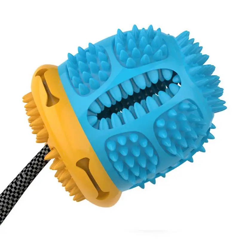 Hund Langsam Feeder Ball Saugnapf Zahnen Lebensmittel Spender Spielzeug Tragbare Lebensmittel Spender Anti-Biss Behandeln Spender Für Beißen