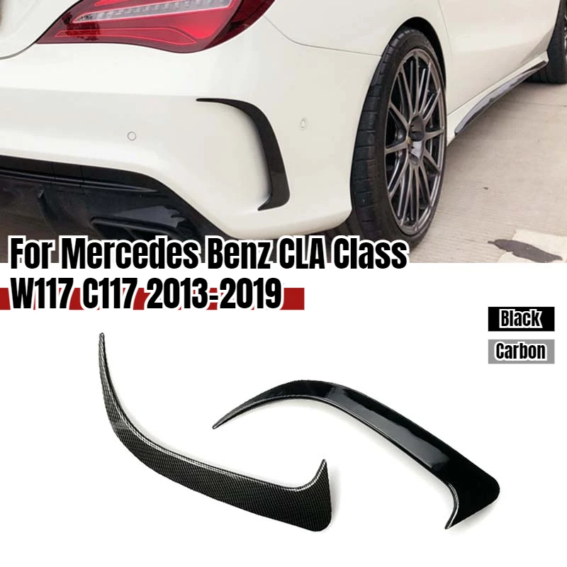 For Mercedes Benz CLA Class W117 C117 CLA200 220 250 260 45 AMG 2013-2019 Rear Bumper Spoiler Air Vent Cover Side Canard Cover