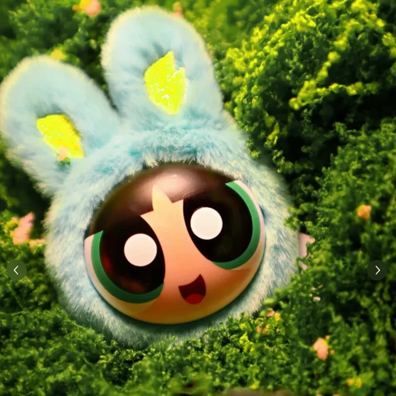 

Kayou The Powerpuff Girls Plush Head Pendant Blind Box Anime Merchandise Plush Keychain Trendy Toy Gift For Anime Fans