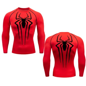 Schnell trocken Fitness-Kompressionshemd für Männer, T-Shirt, Langarm, Sonnenschutz, zweite Haut, Training, T-Shir-Bodybuilding 10 Hauptverkaufsregatta zweite weibliche Haut - №7