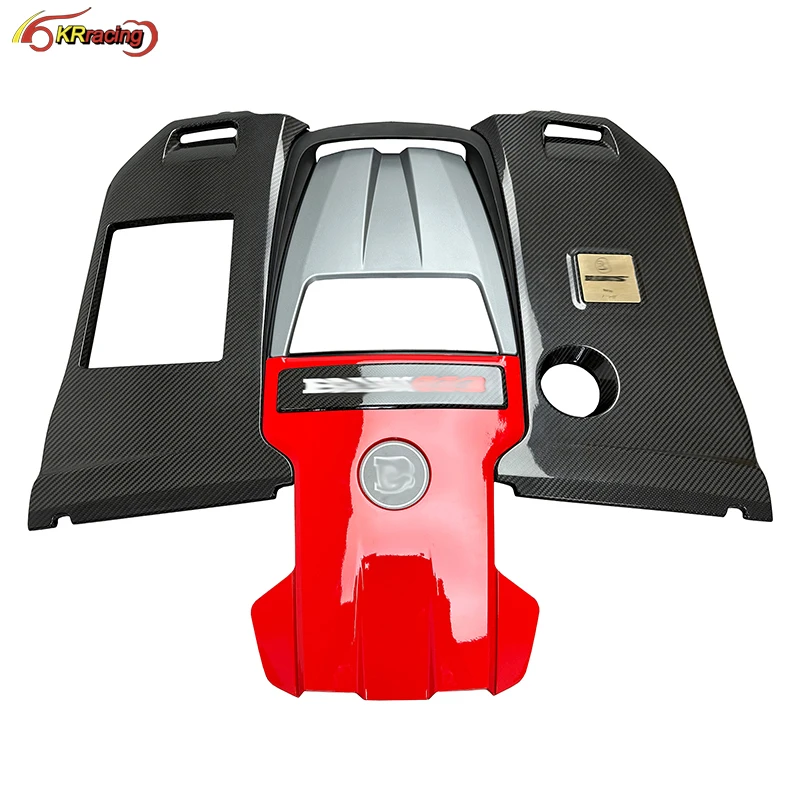 

B Style Dry Carbon Fiber Engine Kit Cover With B800 Logo Together For Mercedes Benz G-Class w464 G500 G350 G63 2019-2022