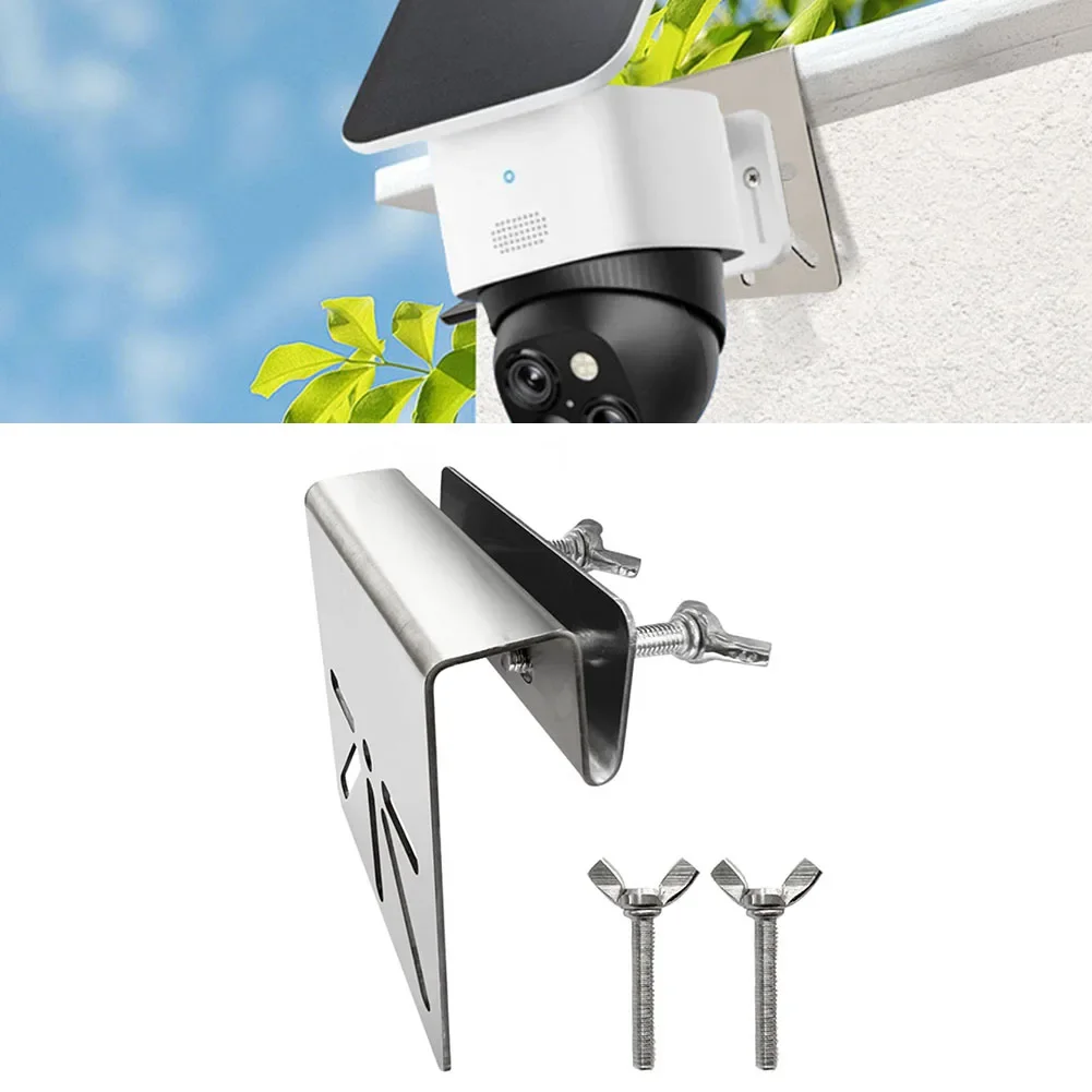 Metal Gutter Wall Mount Bracket For Eufy SoloCam S340/E30 Solar Camera Holder Stand Raingutter Bracket Drainage Channel Mount