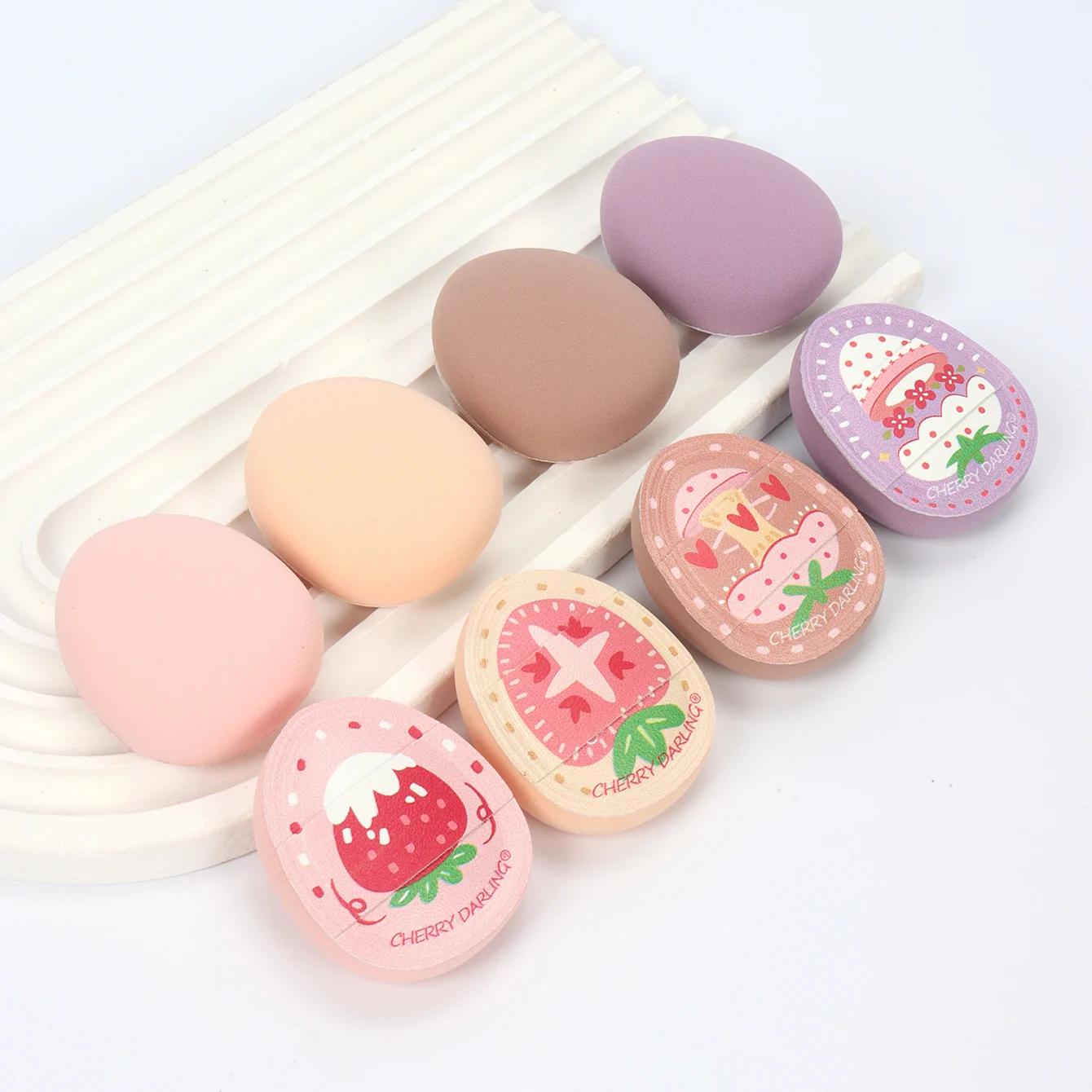 Cloud Puff 2/3 Stück, zum Auftragen von Make-up durch Drücken oder Klopfen, macht das Make-up leicht und atmungsaktiv für einen natürlichen Look, geeignet. – Detail 5